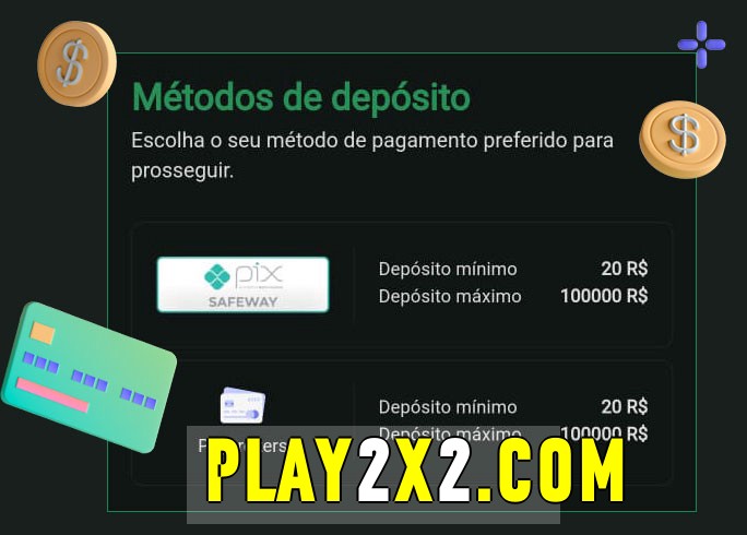 O cassino play2x bet oferece uma grande variedade de métodos de pagamento